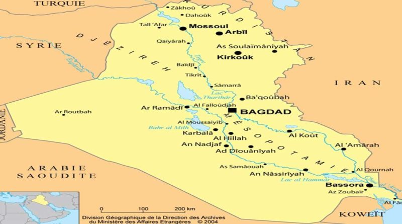 carte Irak